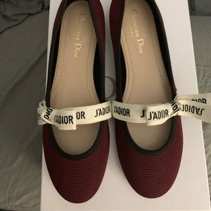 Dior j'adior technical canvas flats size 38.5